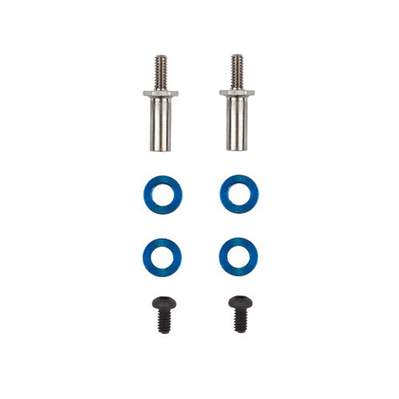 Team Associated ASC21637 Assoicated RC28R FT Adjustable Front Axles, Titanium