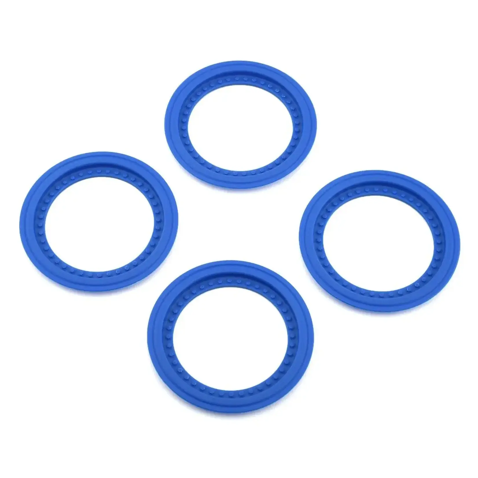 JConcepts JCO2651-1 JConcepts Tribute Monster Truck Wheel Mock Beadlock Rings (Blue) (4)