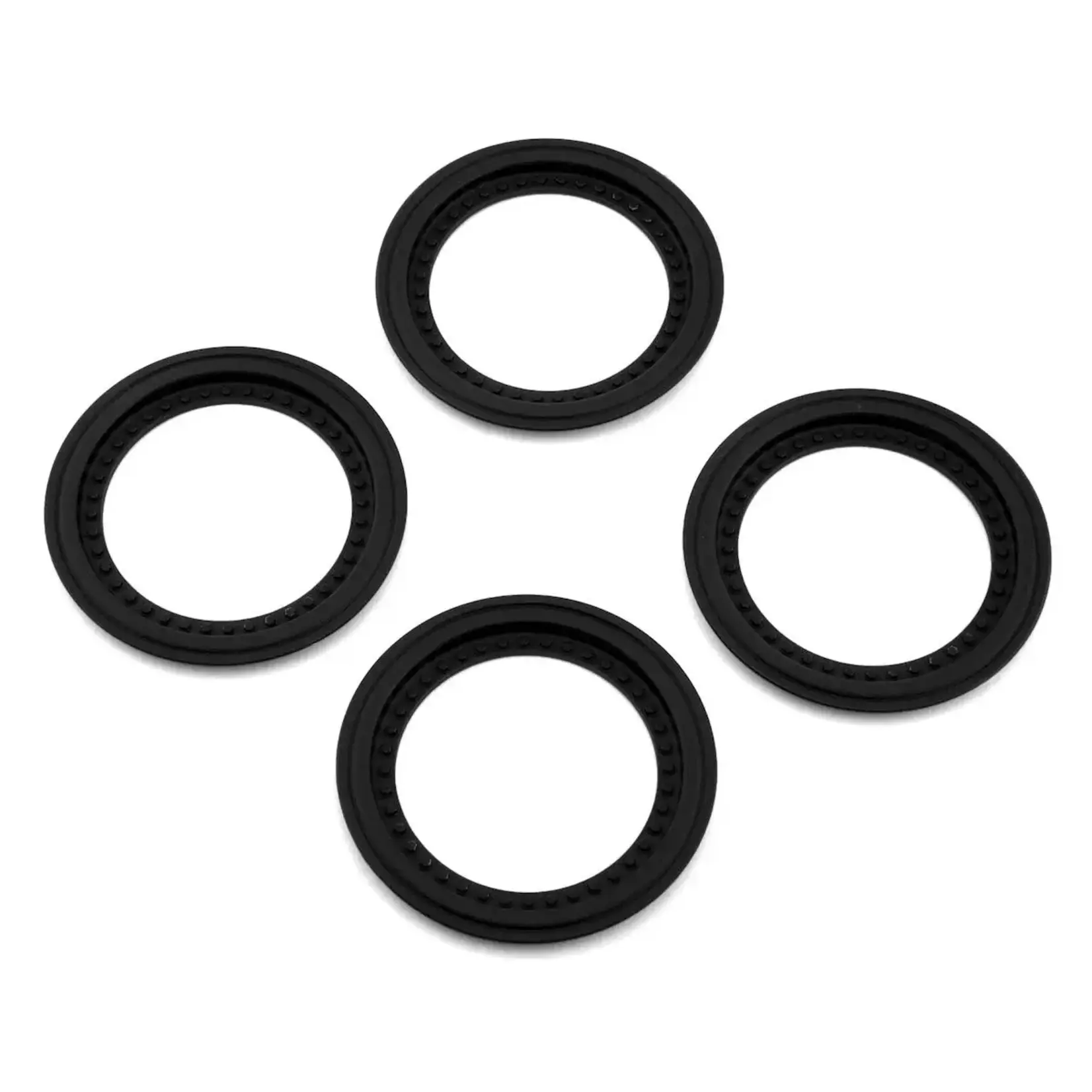 JConcepts JCO2651-2 JConcepts Tribute Monster Truck Wheel Mock Beadlock Rings (Black) (4)