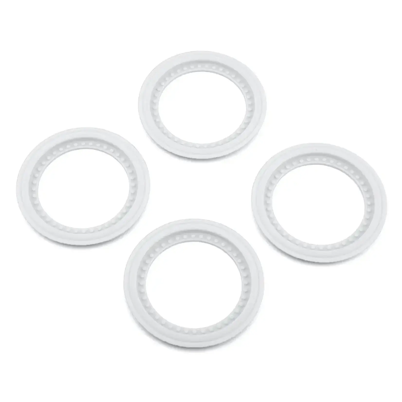 JConcepts JCO2651-3 JConcepts Tribute Monster Truck Wheel Mock Beadlock Rings (White) (4)