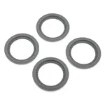 JConcepts JCO2651-8 JConcepts Tribute Monster Truck Wheel Mock Beadlock Rings (Silver) (4)