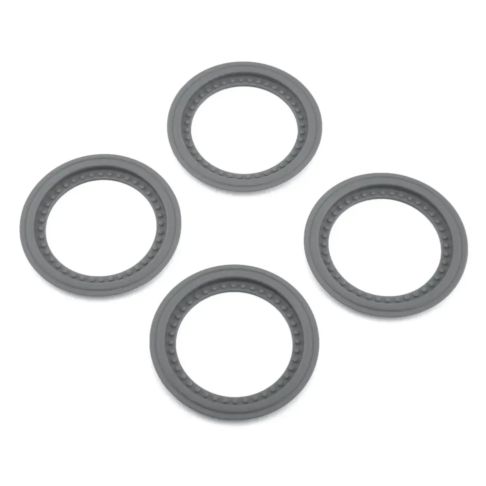 JConcepts JCO2651-8 JConcepts Tribute Monster Truck Wheel Mock Beadlock Rings (Silver) (4)