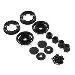 JConcepts JCO3382B JConcepts 2.4" Tribute Monster Truck Transport Wheels (Black) (2) w/Adaptors