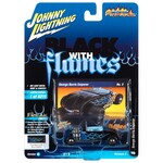 Johnny Lightning JLSF020B-5Johnny Lightning George Barris Emperor, Flat Black with Silver and Blue Flames