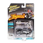 Johnny Lightning JLSF020B-2 Johnny Lightning 2011 Chevy Camaro Zinger  Gunmetal Metallic w/ Yellow Stripes