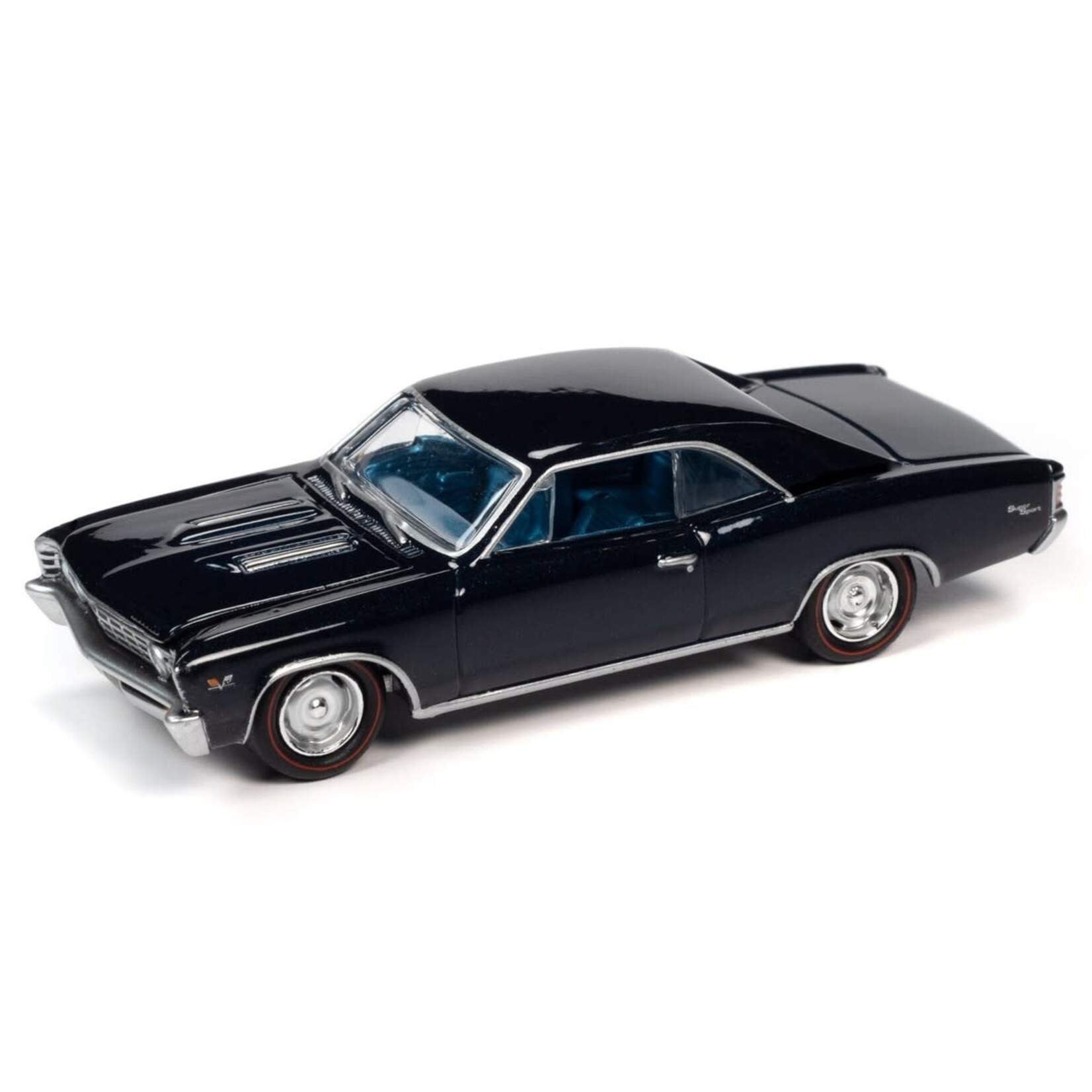 Johnny Lightning JLMC025B-4 Johnny Lightning 1967 Chevy Chevelle SS Deepwater Blue Poly