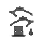 Team Associated ASC91239 Associated RB10 Retro Body Mount Set, Gray