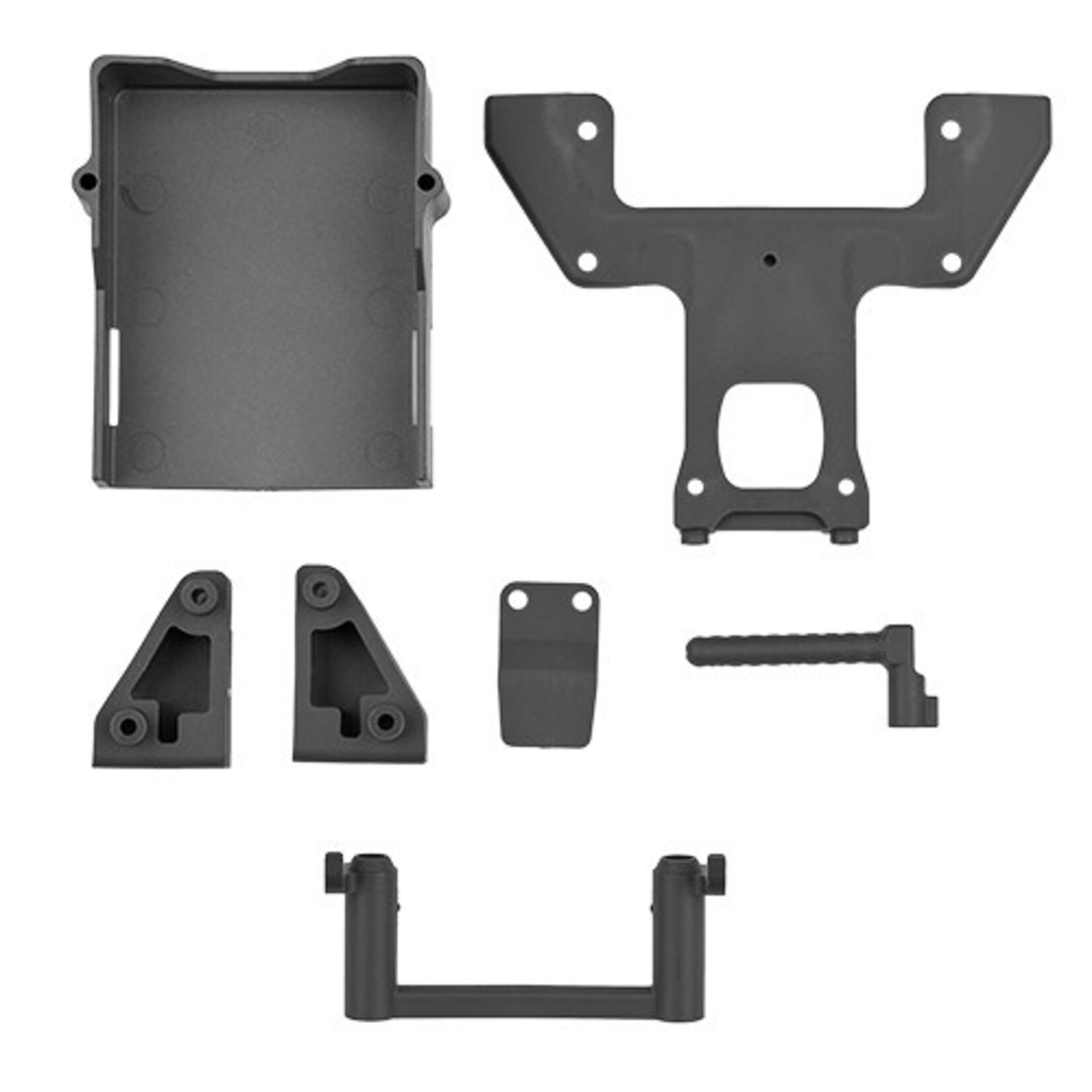 Team Associated ASC91233 Associated RB10 Retro Battery Mount Set, Gray