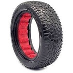 AKA AKA13230XR AKA 1/10 Scribble Front 2WD 2.2 Tires, Soft Long Wear with Red Inserts (2): Buggy