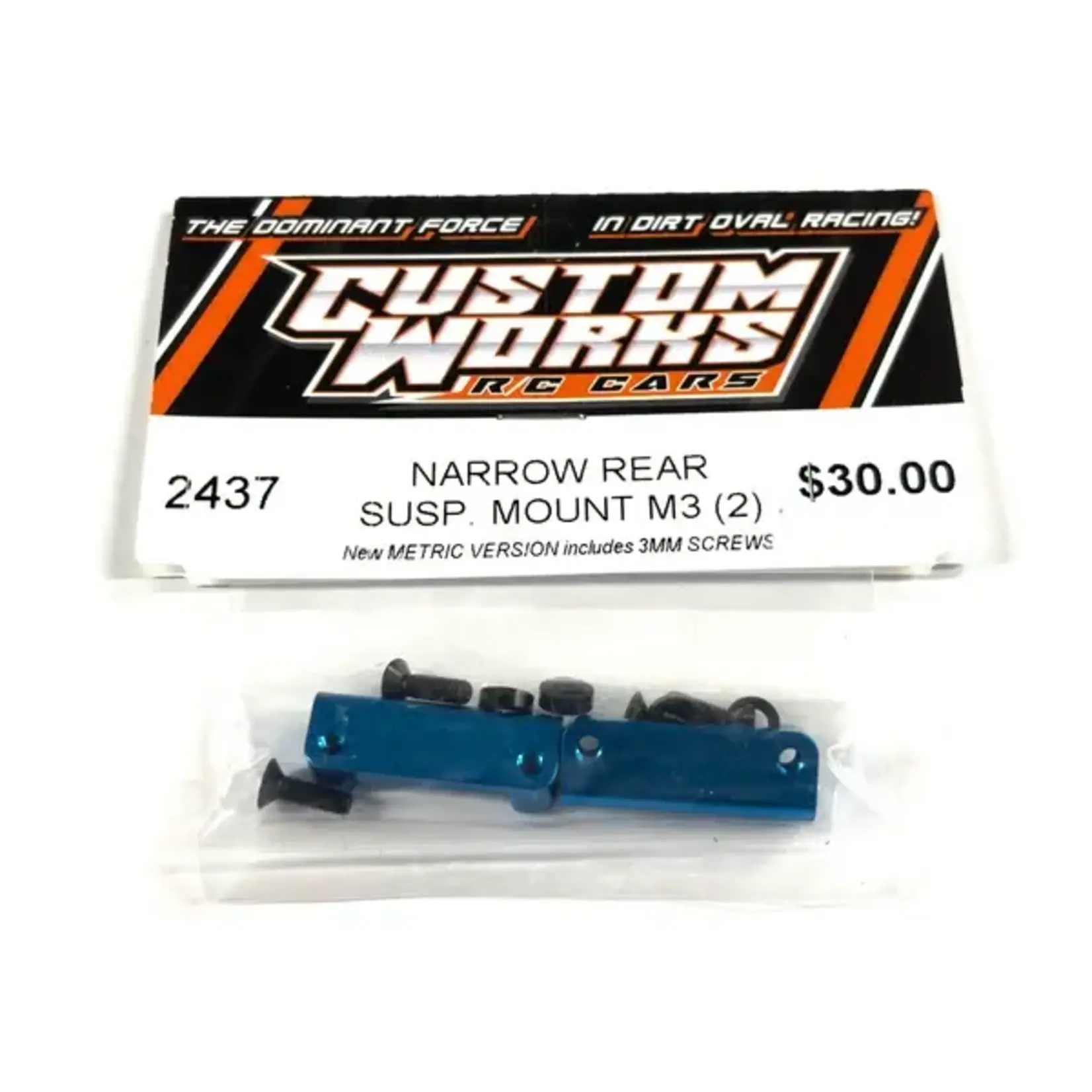 Custom Works RC Products CW2437 Custom Works Narrow Rear Suspension Mount M3 (2)