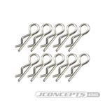 JConcepts JCO2840S JConcepts Compact Angled Body Clips (10) (Silver)