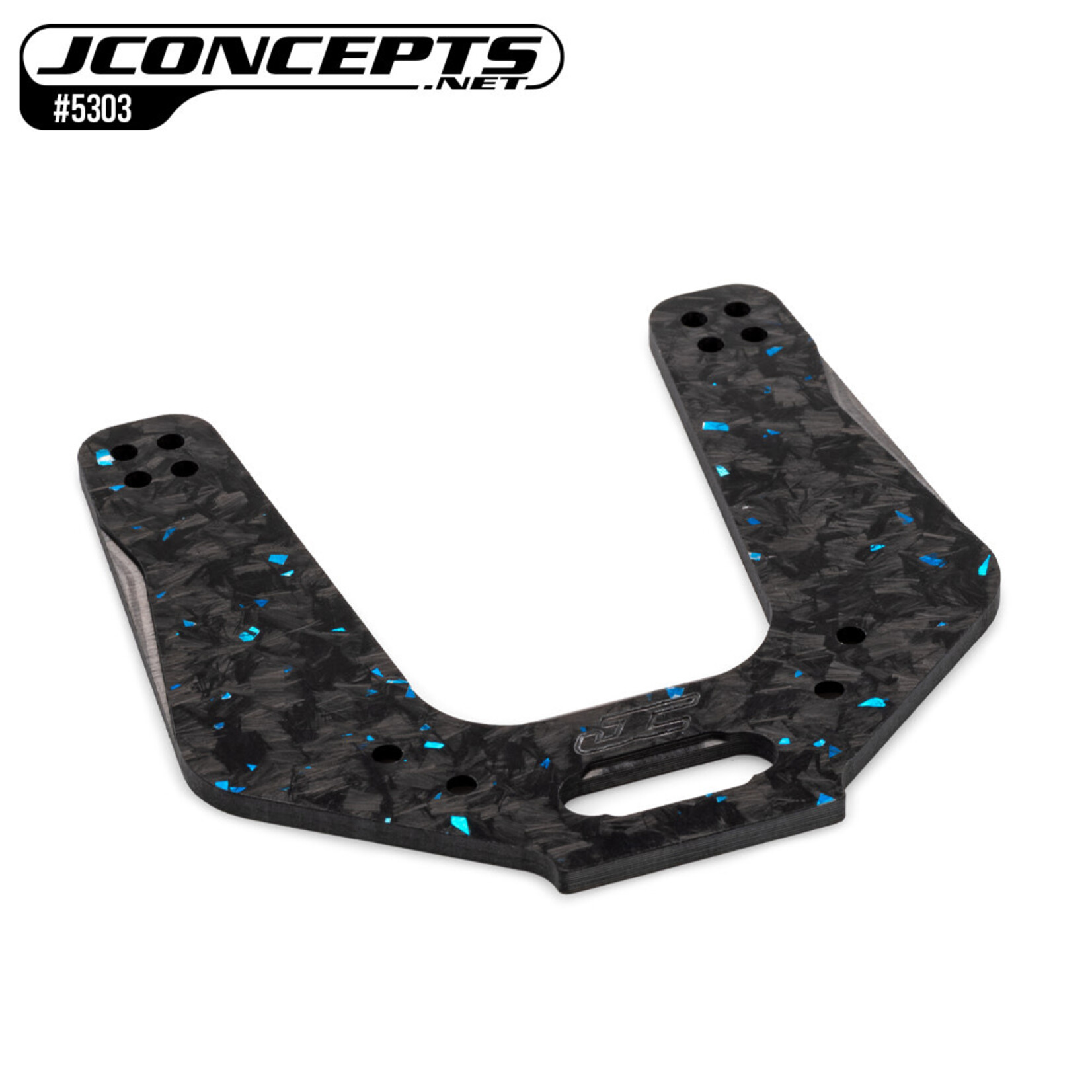JConcepts JCO5303 JConcepts RC10 '89 Masami Stealth Forged Carbon Front Shock Tower (Blue) (Standard)