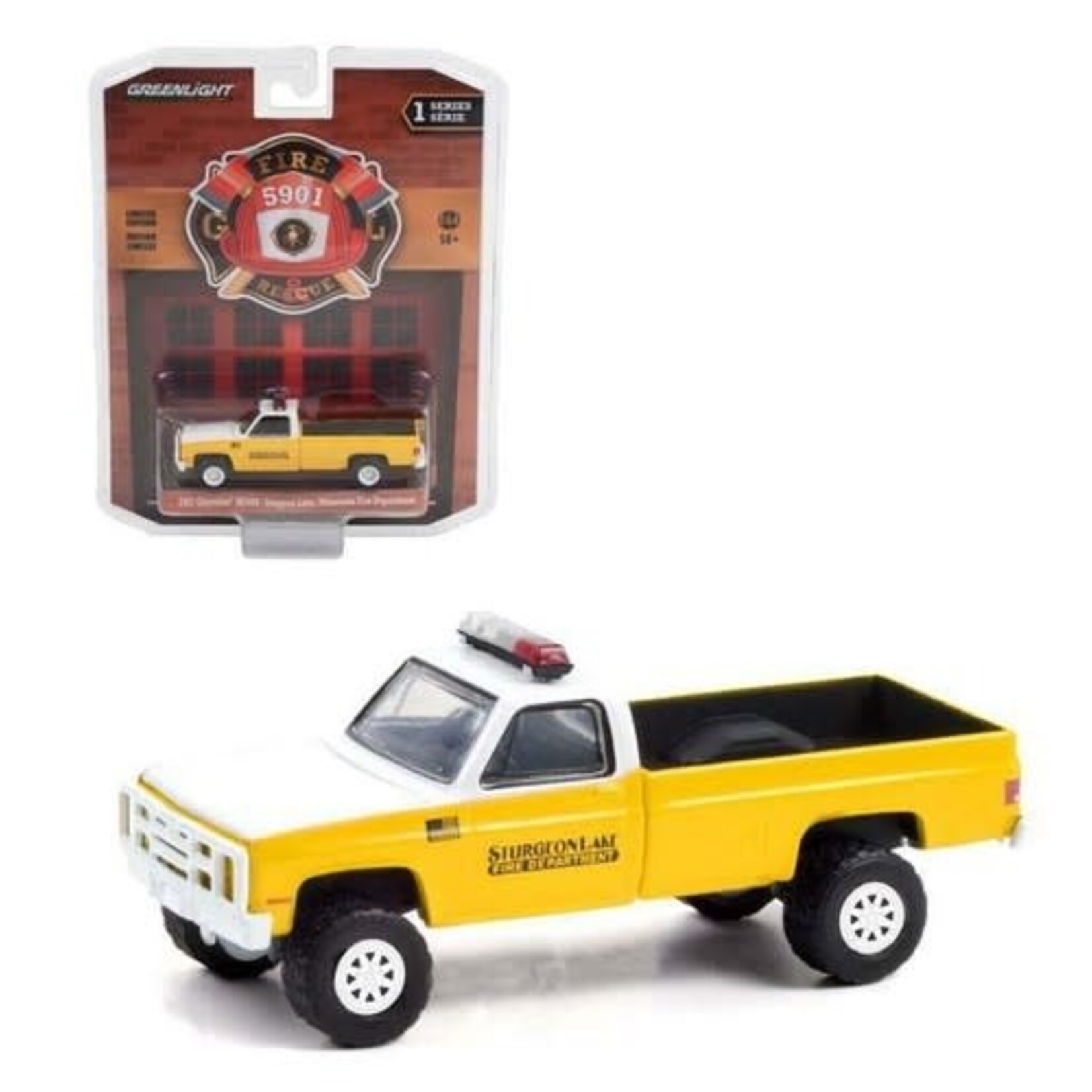 Greenlight GLT67010-C Greenlight 1987 Chevrolet M1008 Sturgeon Lake Fire Department