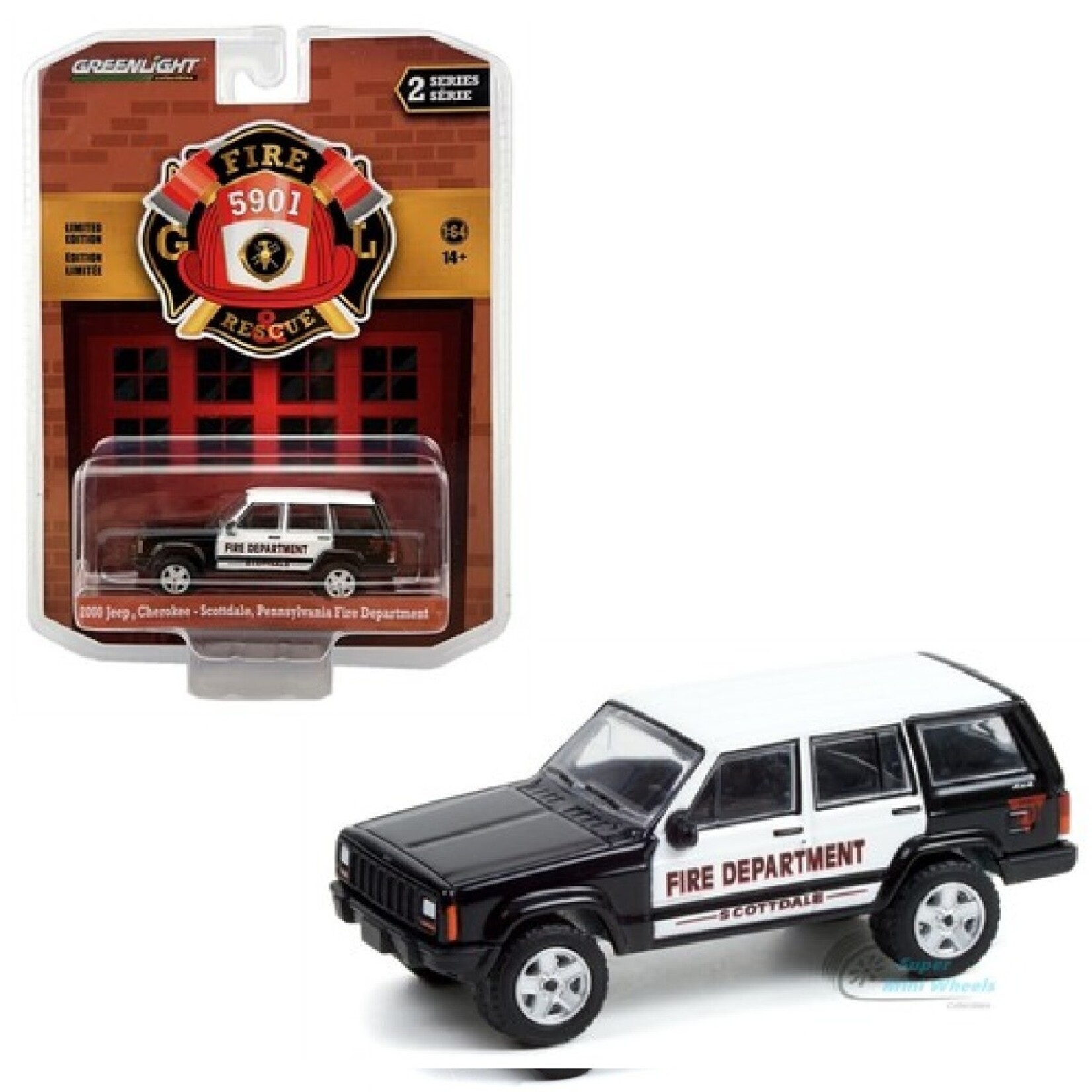 Greenlight GLT67020-D 2000 Jeep Cherokee Pennsylvania Fire