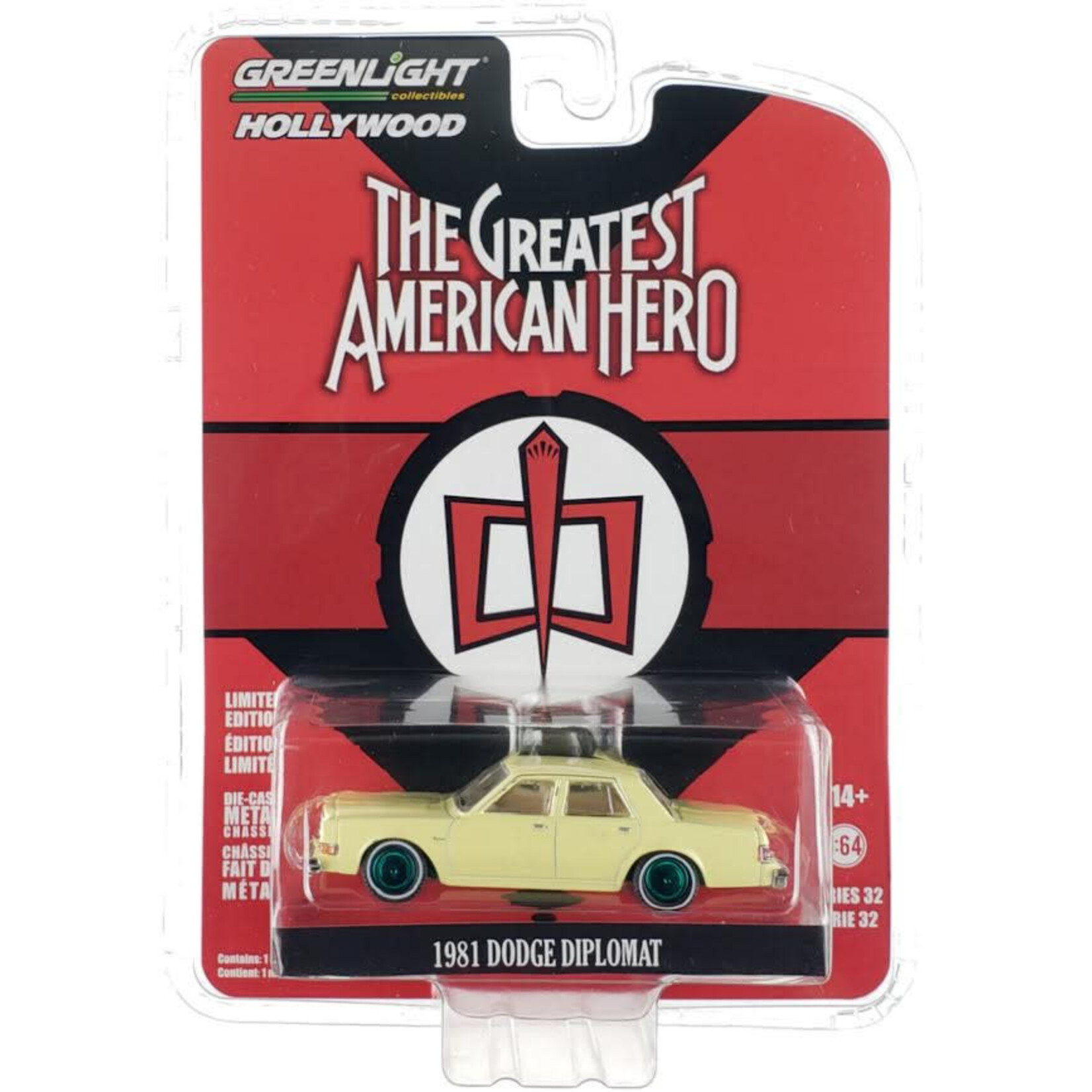 Great Planes GLT44920-A Greenlight 1981 Dodge Diplomat Bill Maxwell The Greatest American Hero Hollywood Series 32
