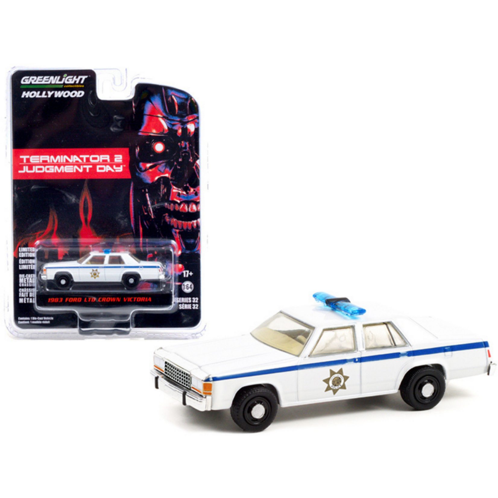 Greenlight GLT44920-C Greenlight 1979 Ford LTD Country Squire Terminator 2 Judgment Day Hollywood Series 32
