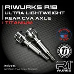 R1 R1-920341 R1 Wurks R1B Ultra Lightweight Rear CVA Axle, Titanium