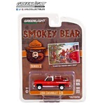 Greenlight GLT38020-E Greenlight 1984 Chevrolet C20 Custom Deluxe Pickup Truck With Fire Equipment Hose And Tank Please Help Prevent Forest Fires Smokey Bear Series 1