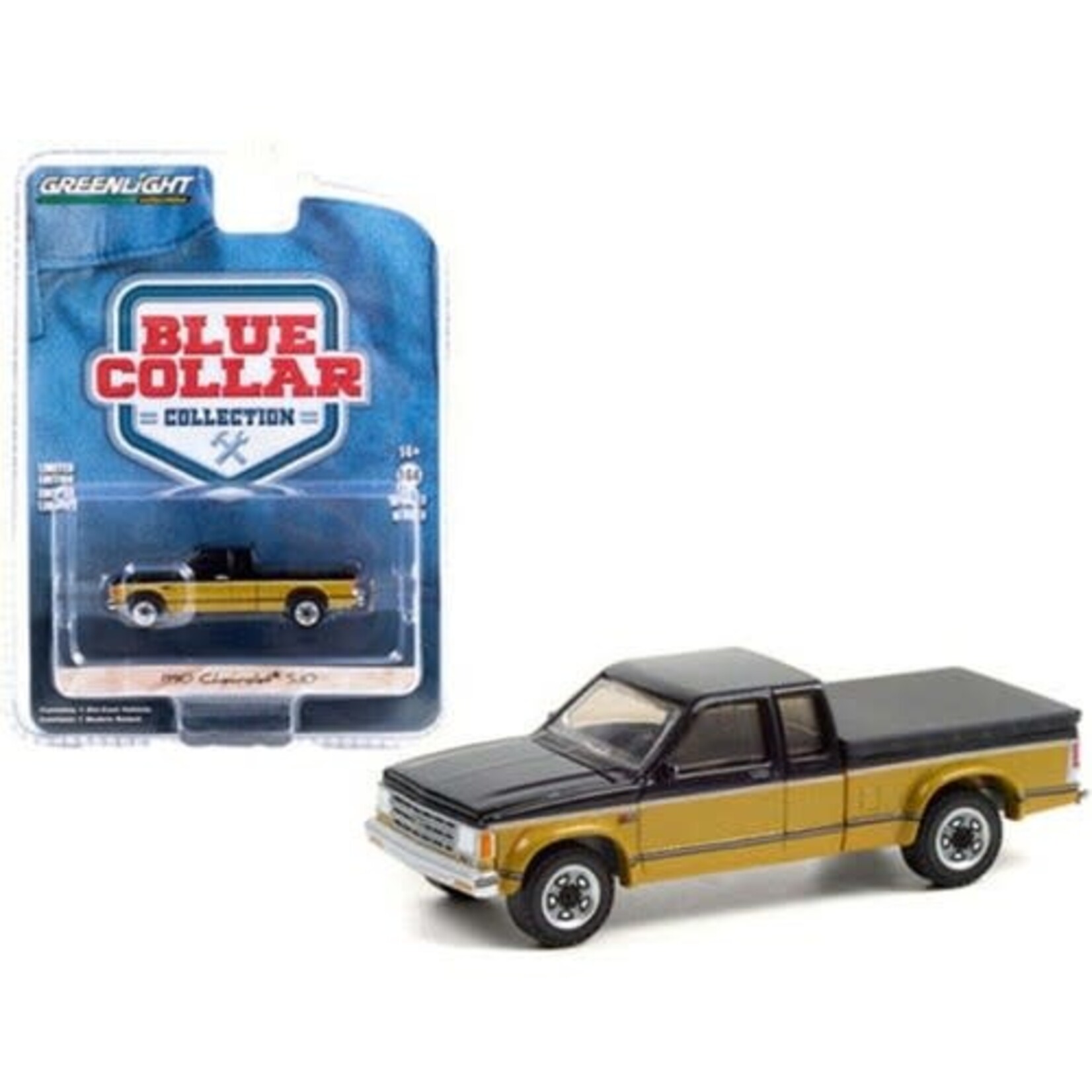 Greenlight GLT35200-E Greenlight 1990 Chevrolet S10 Tahoe With Tonneau Cover Blue Collar Collection Series 9