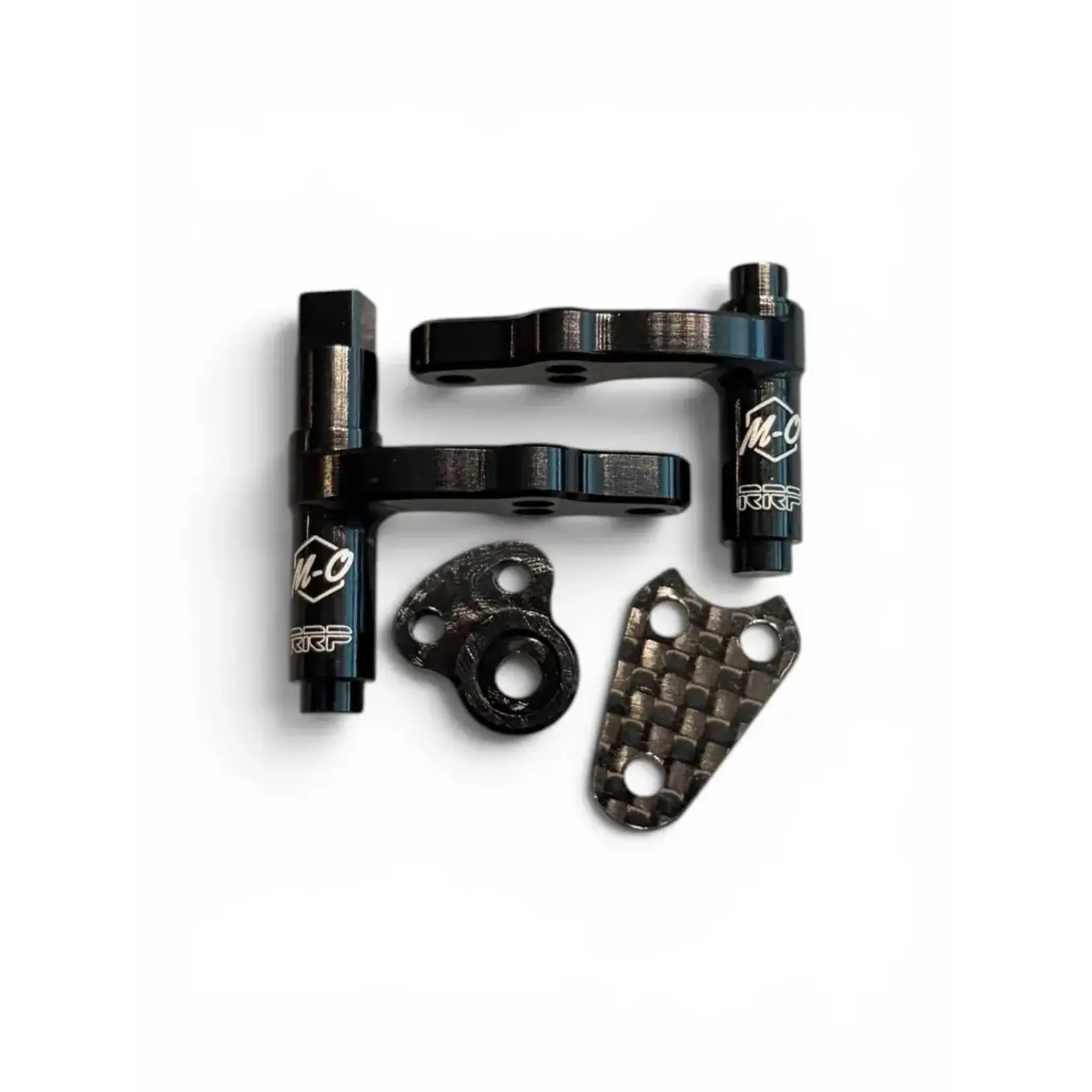 Moto Obscura MOB16223BLK MotoObcura Losi XX4 Aluminum Steering Bellcranks Black