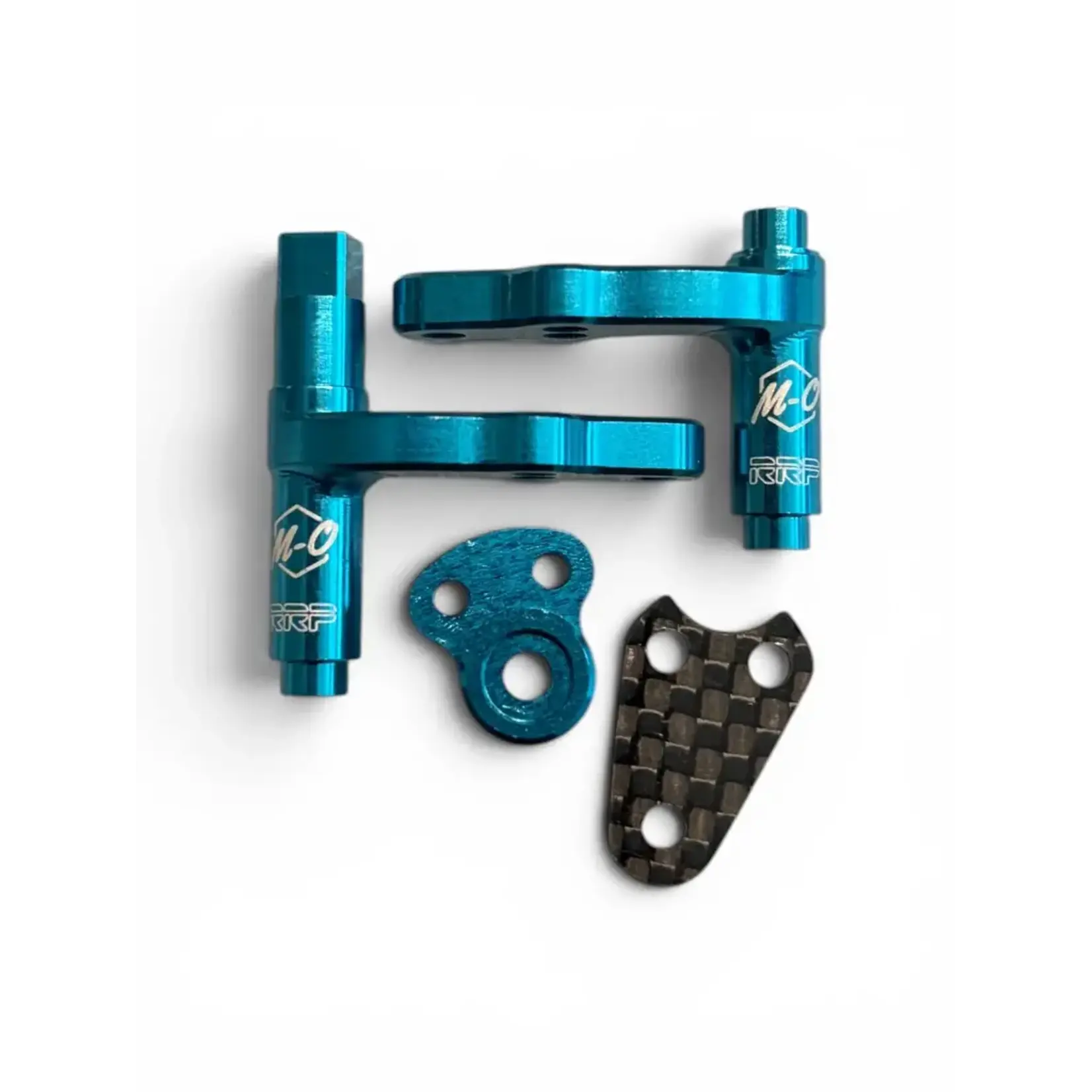 Moto Obscura MOB16223BLU MotoObcura Losi XX4 Aluminum Steering Bellcranks Blue