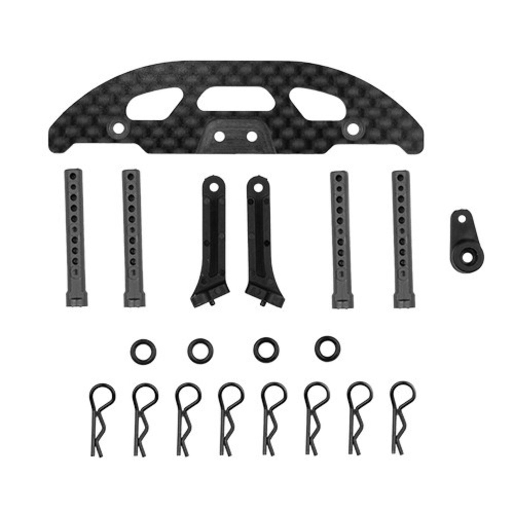 Team Associated ASC21469 Associated TC28 Front Bumper And Body Mount Set