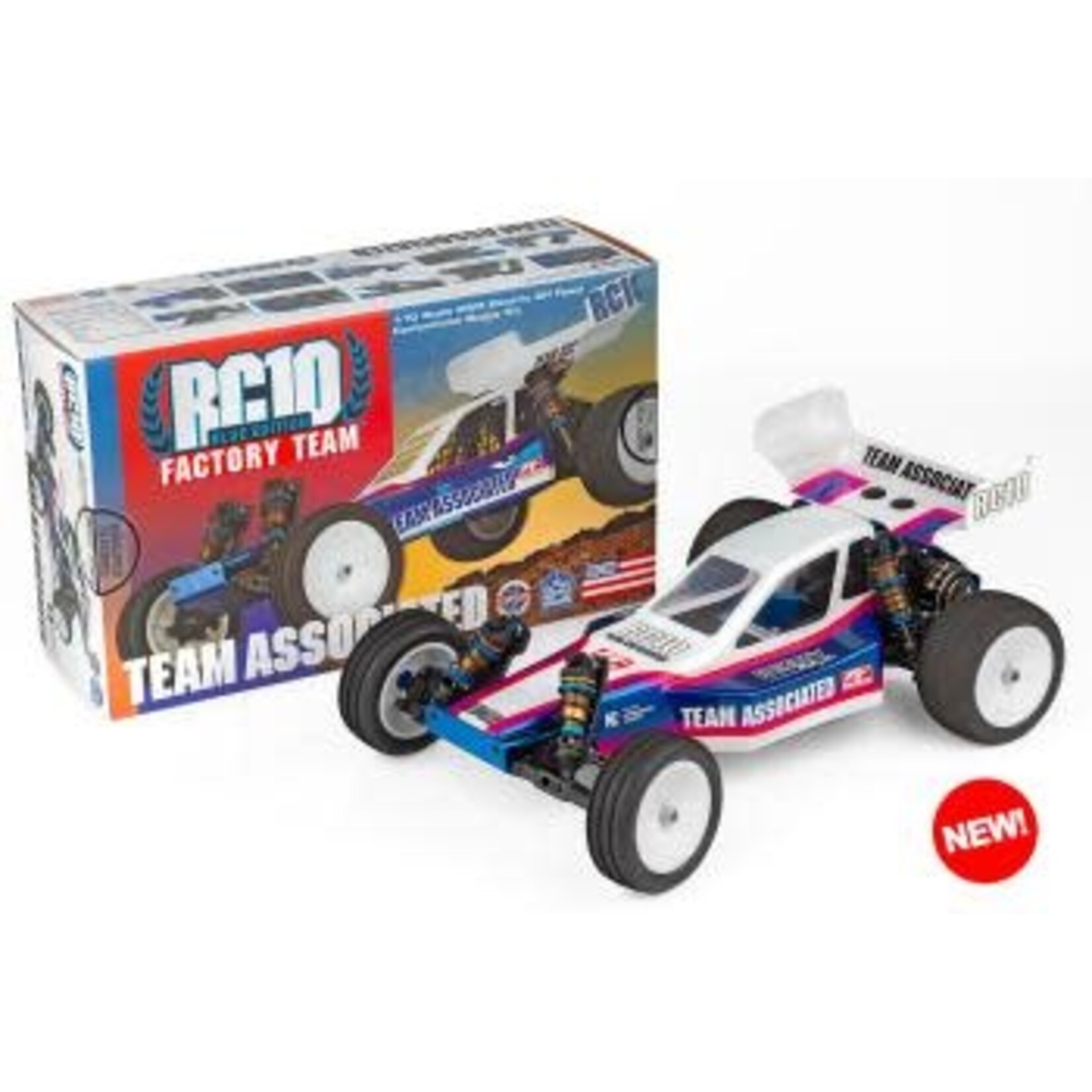Team Associated ASC6058 Team Associated RC10 Factory Team Blue 1/10 Electric 2WD Buggy Kit (Limited Edition)