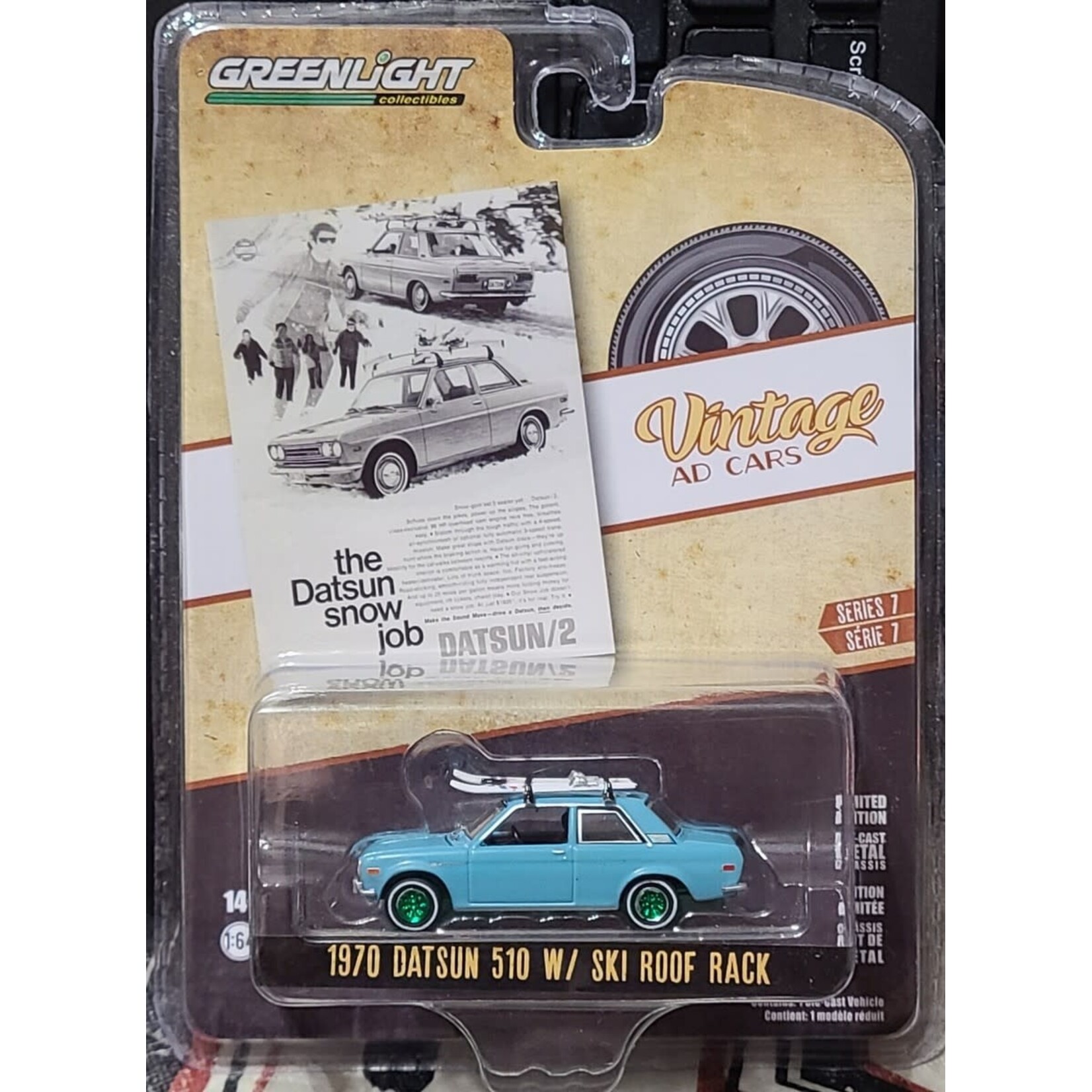 Greenlight GLT39100-C Greenlight 1970 Datsun W/ Ski Roof Rack CHASE