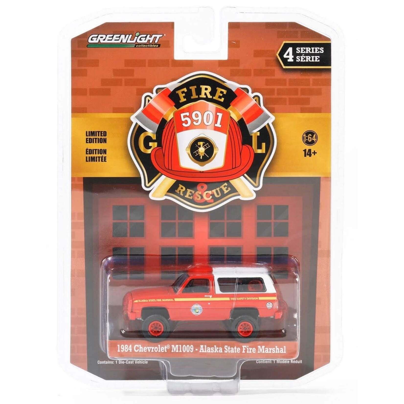 Greenlight GLT67050-D Greenlight 1984 Chevrolet M1009- Alaska State Fire Marshal