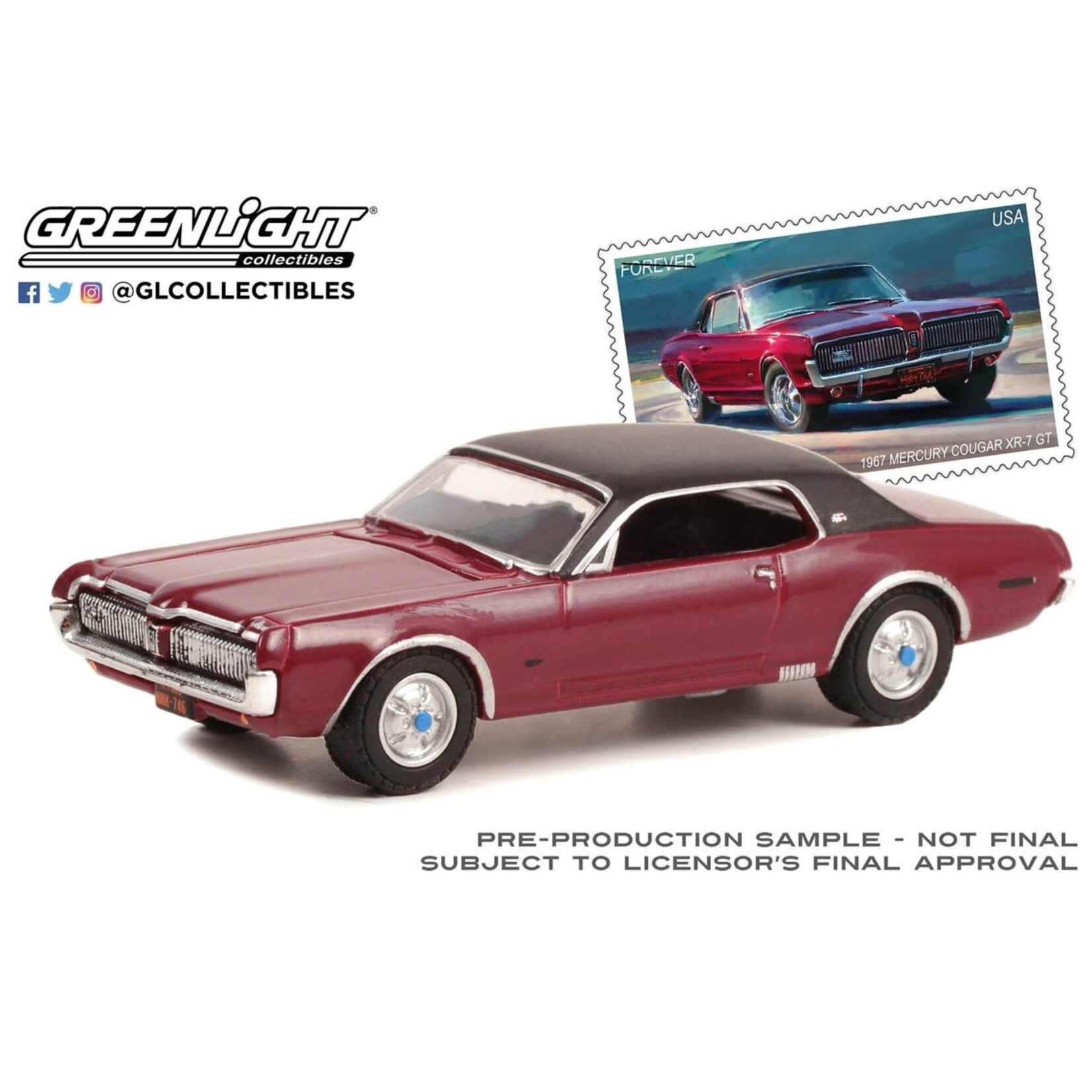 Greenlight GLT30371 Greenlight 1967 Mercury Cougar XR-7 GT Hobby Store Exclusive