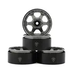 Treal Hobby TLHTWHEEL-70 Treal Hobby Type H 1.9 6-Spoke Beadlock Wheels (Grey) (4)