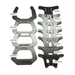 Dragon Punch RC CDP10V4TS-BB3 3mm DPRC RC10 V4 Big Bore Shock Towers (23mm/27.5mm) V4 Front and V3 Rear