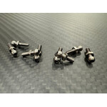 Dragon Punch RC B89SRGR5-5.5BSK 89 Stealth Masami Ti 4-40 Ball Stud Kit with 5.5 Ball (ROUND COLLAR)