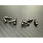 Dragon Punch RC B91SRGR5-5.5BSK Dragon Punch RC 91 Stealth Masami Ti 4-40 Ball Stud Kit With 5.5 Ball (ROUND COLLAR)