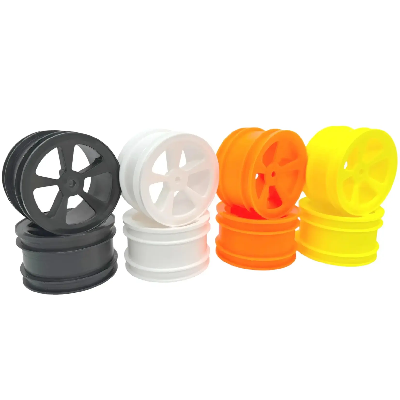 JC Racing Products JC-0018-O Losi JRX2 Wheel Set Narrow  Front- Orange
