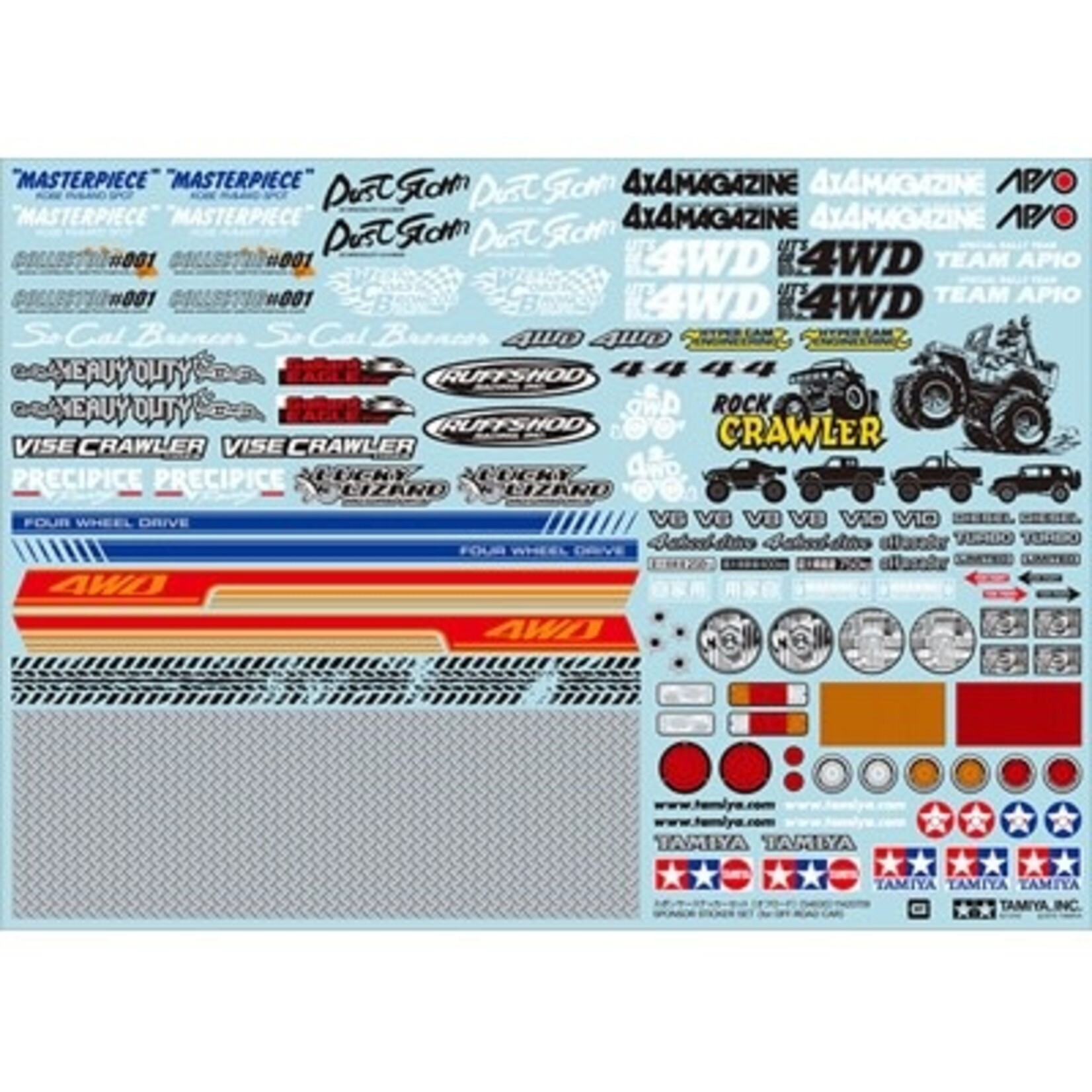 Tamiya TAM54630 Tamiya Rc Sponser Sticker Set