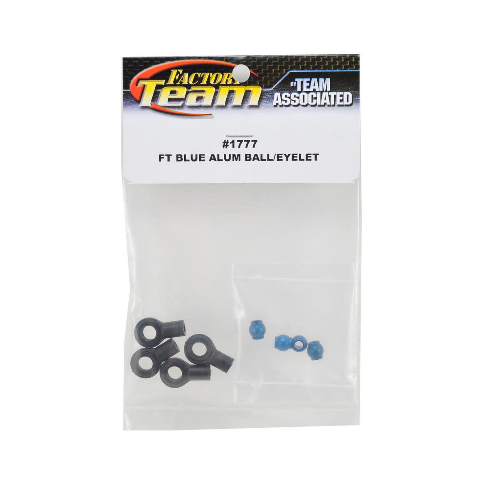 Team Associated ASC1777 Team Associated Factory Team Shock Ball Ends with Aluminum Eyelets (Blue)