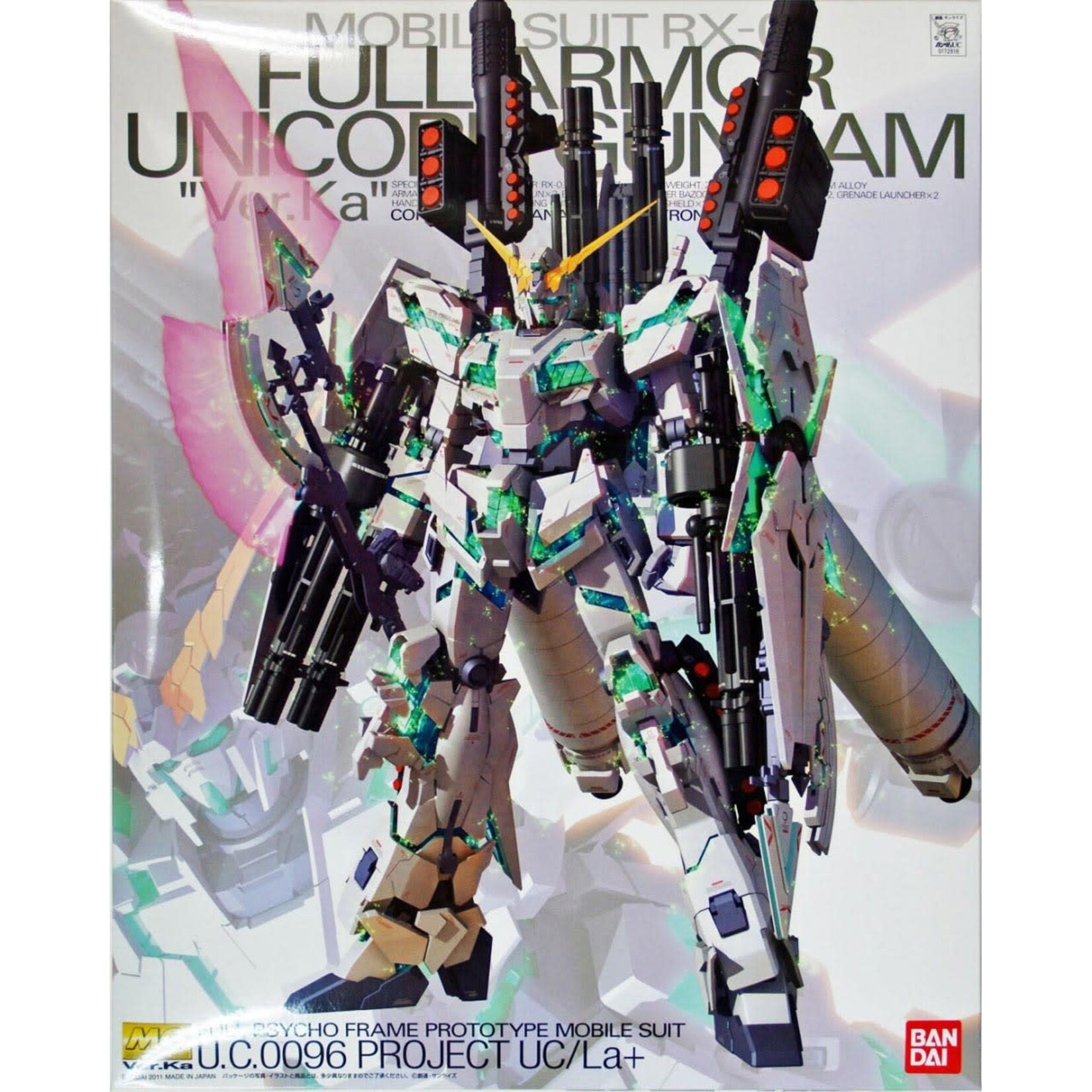 Bandai BAN2133286 Bandai MG Full Armor Unicorn Gundam (Ver.Ka) "Gundam UC"
