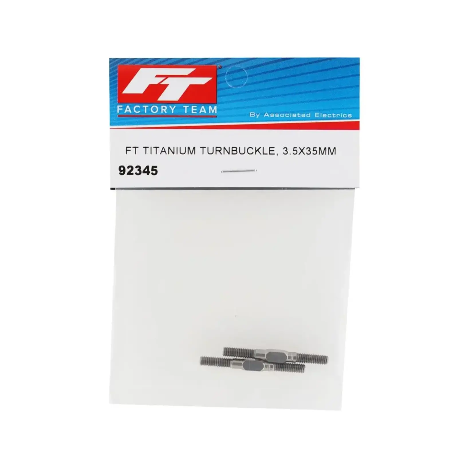 Team Associated ASC92345 Associated Factory Team Titanium Turnbuckle, 3.5 x 35mm