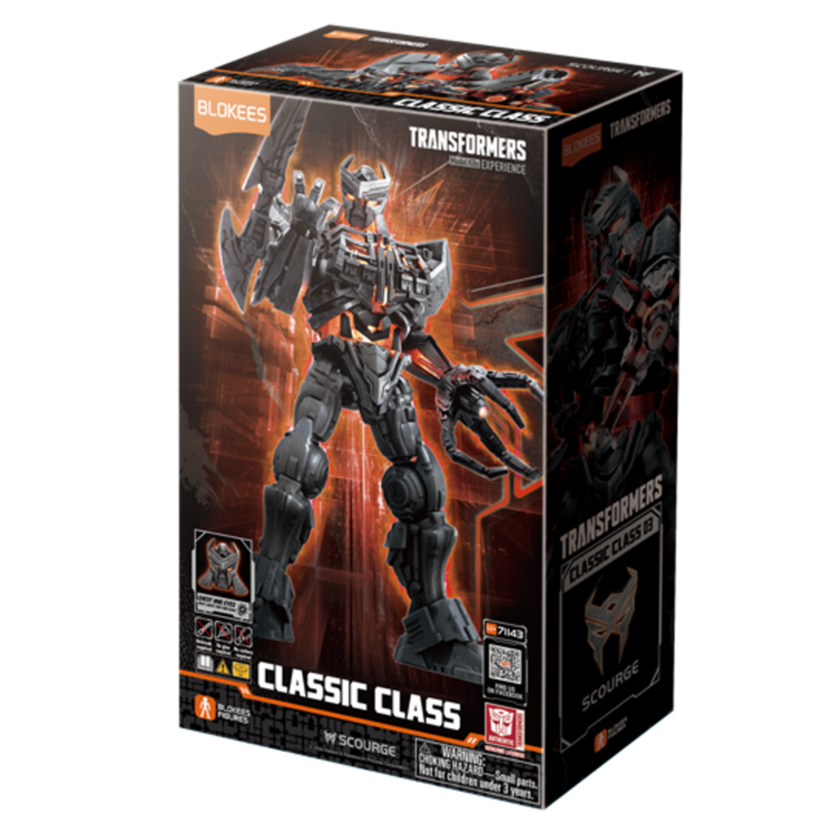 Blokees BKE71143 Blokees Transformers Classic Class 03 Scourge Plastic Model Kit (Rise of the Beasts)