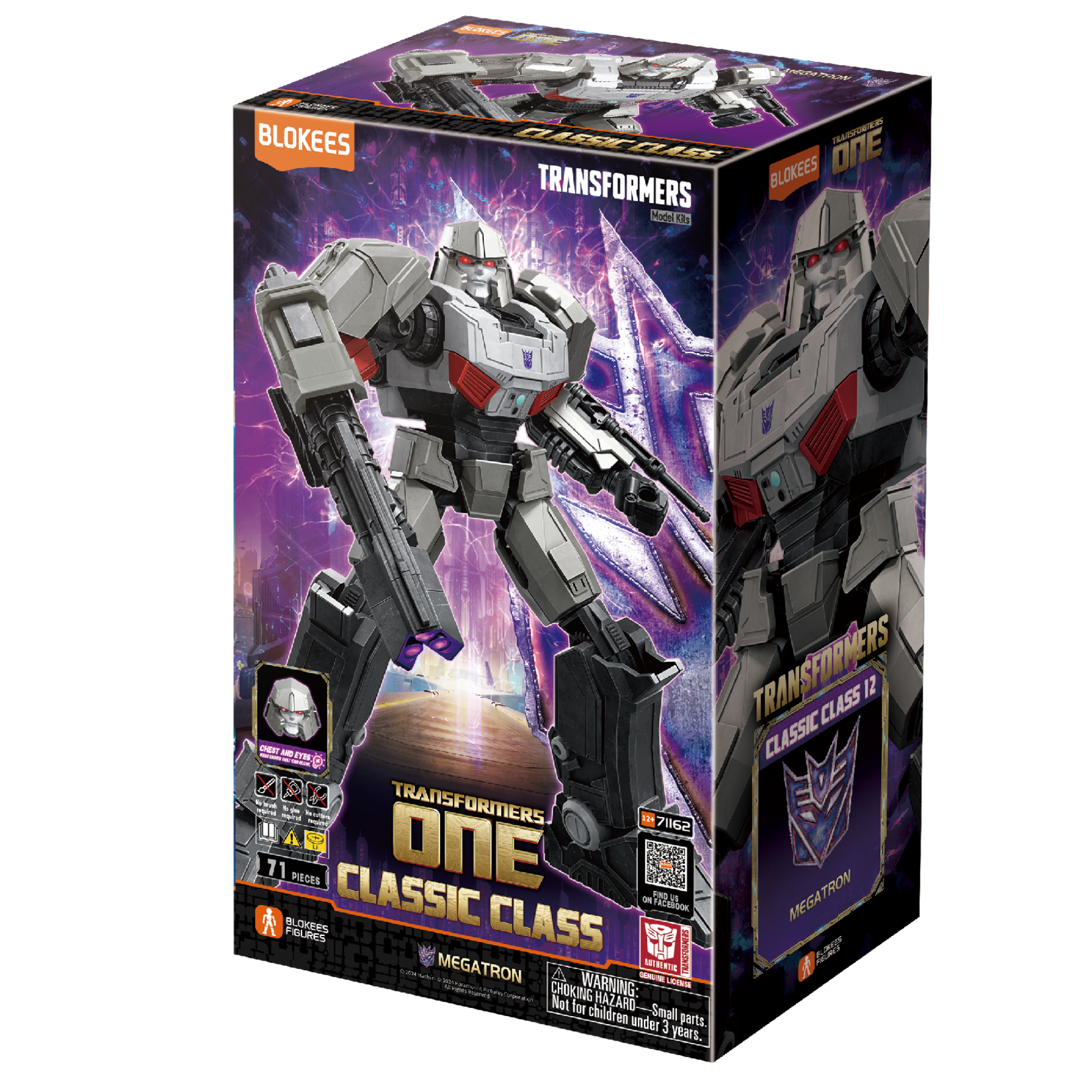 Blokees BKE71162 Blokees Transformers Classic Class 12 Megatron Plastic Model Kit (Transformers One)