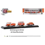 M2 Machines M2-36000-R48-21-18 M2 Machines 1960 Volkswagen Double Cab Truck USA Model With 1967 Volkswagen Beetle Deluxe USA Model Auto-Haulers