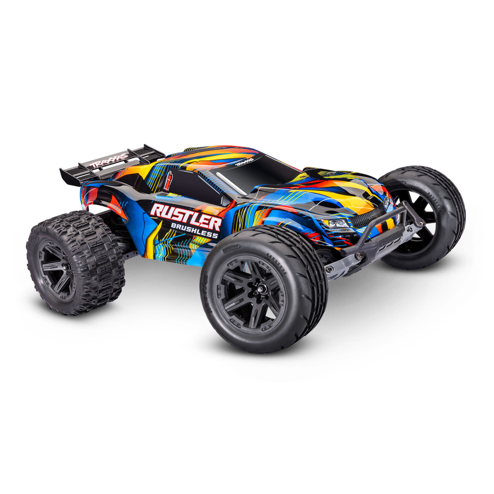 Traxxas TRA37454-4-YLW Traxxas Rustler 2wd Brushless VX3 Yellow