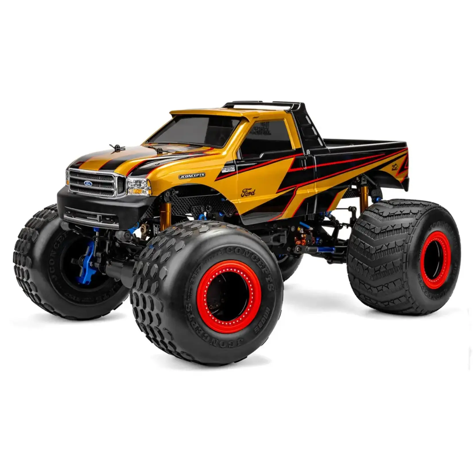 JConcepts JCO0678 JConcepts 1999 Ford F-250 Single Cab 1/10 Monster Truck Body (Clear) (13.0”)
