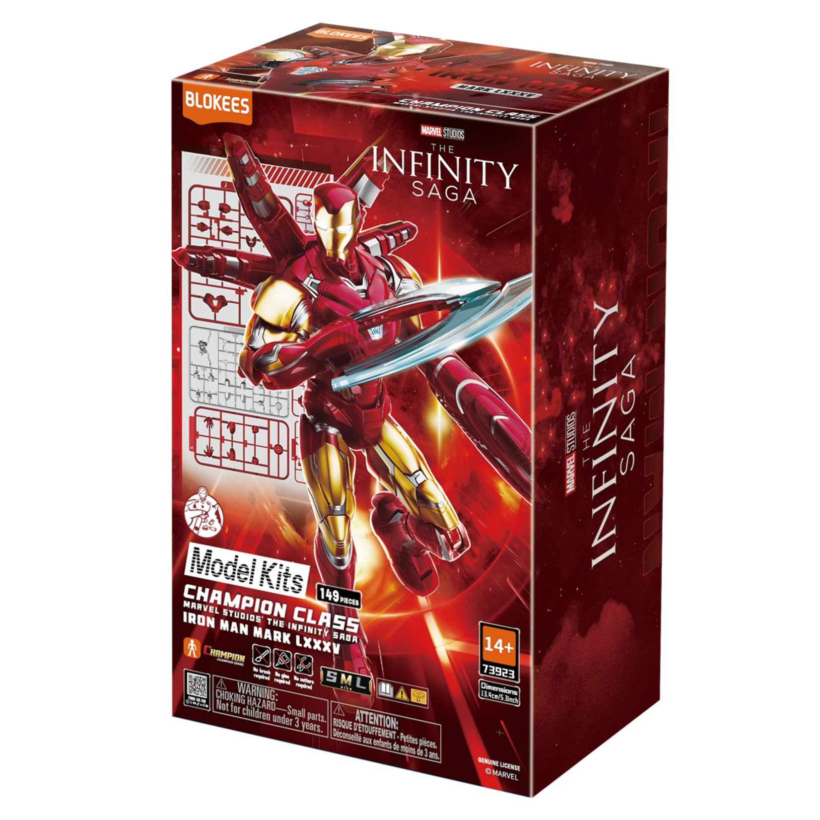 Blokees BKE73923 Blokees Marvel Champion Class 01 Iron Man MK85 Plastic Model Kit (Infinity Saga)