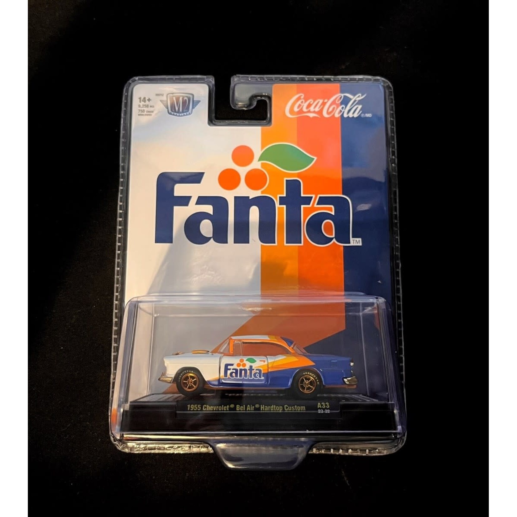 M2 Machines M2-52500-A33-CHASE M2 Machines 1955 Chevrolet Bel Air Hardtop Custom Fanta