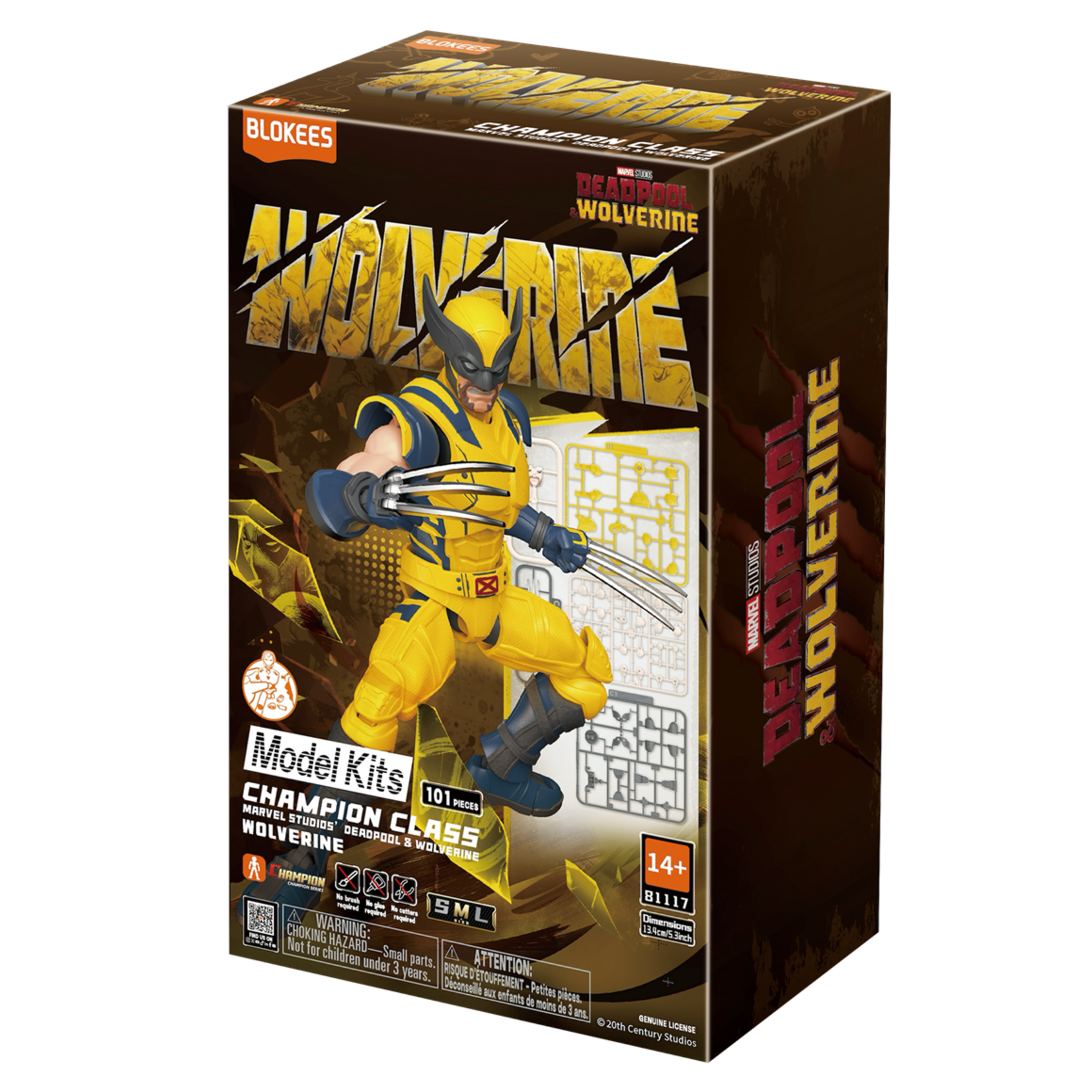 Blokees BKE81117 Blokees Marvel Champion Class 05 "Deadpool & Wolverine" Wolverine Plastic Model Kit