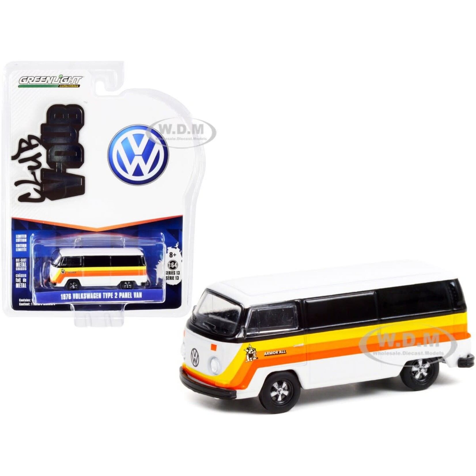 Greenlight GLT36030-B Greenlight 1976 Volkswagen Type 2 Armor All Club Vee-Dub Series 13