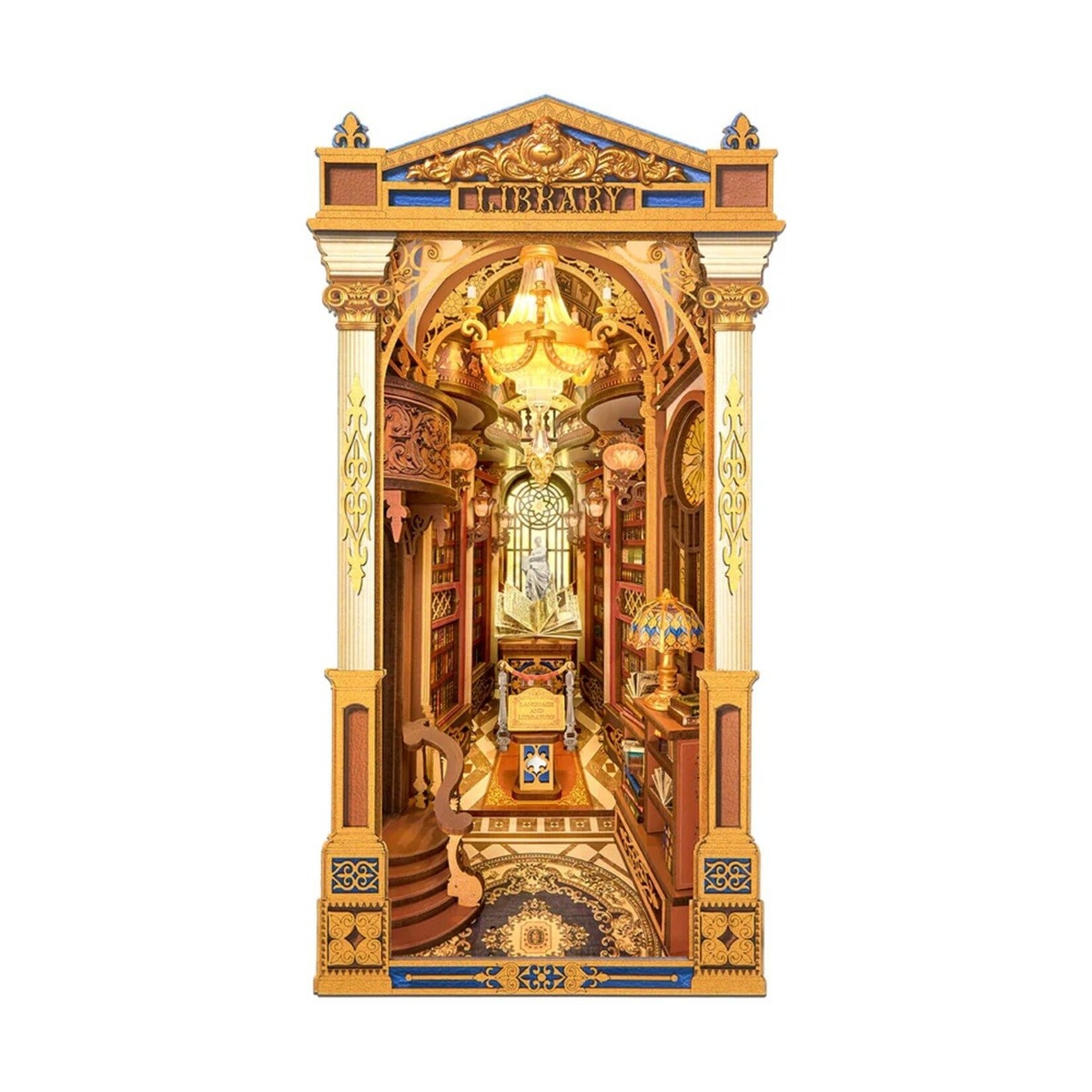 Robotime ROETGB16 Robotime Library of Wonders DIY Book Nook