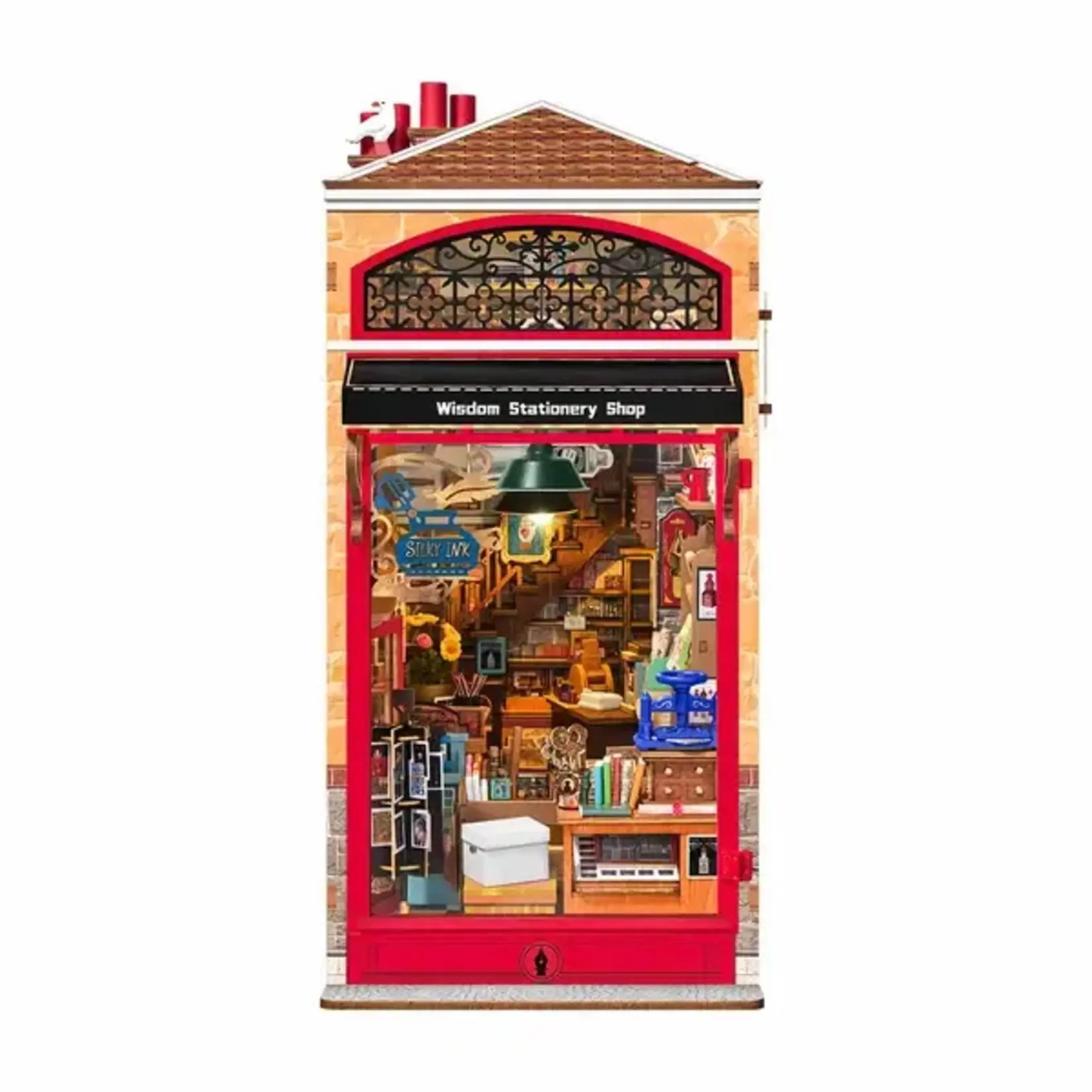 Robotime ROETGB19 Robotime Wisdom Stationery Shop Book Nook
